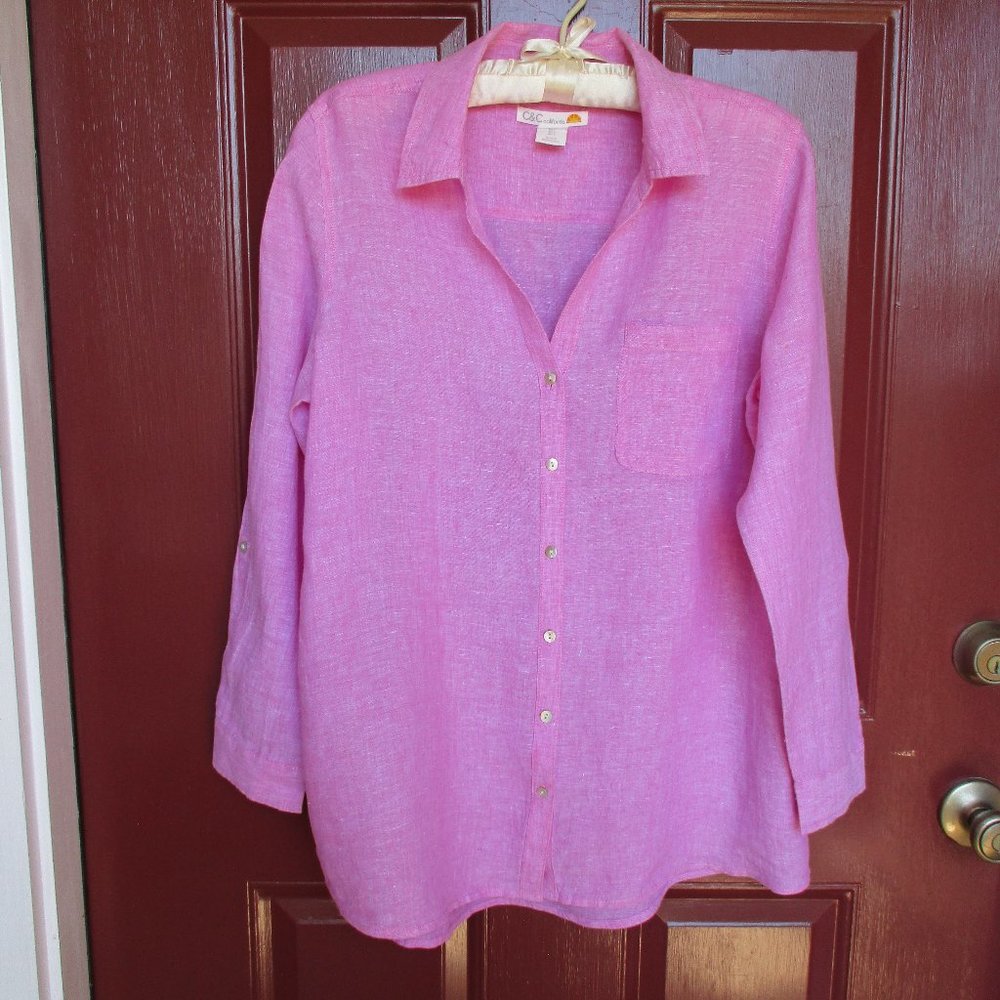 C & C California Shirt LARGE Cotton Candy Pink